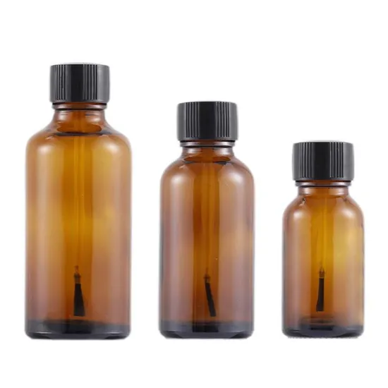 1ml 2ml 3ml 4ml 5ml Amber Cosmetic Packaging Glass Bottle with Dropper