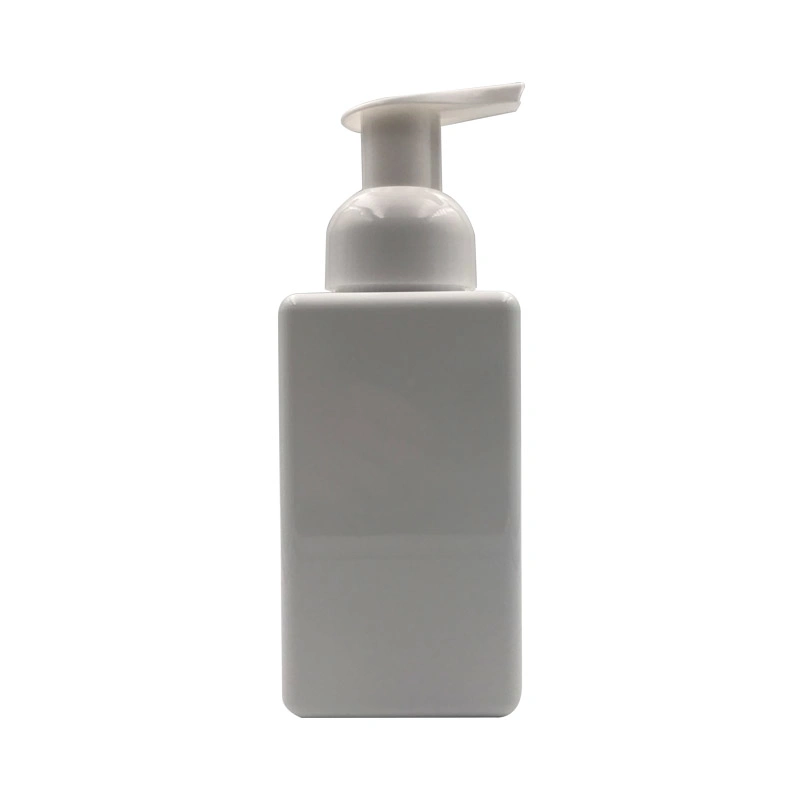 100ml PETG Square Facial Cleanser Bottle Foam Bottle with Foam Pump