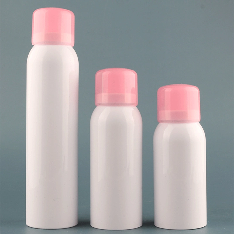 180ml Pressing Silicone Gasket Round Shoulder Sunscreen Spray Cosmetics Plastic Empty Bottle