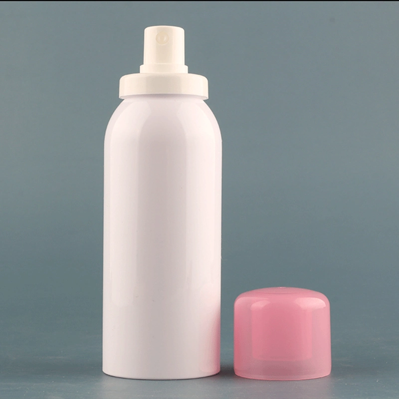 180ml Pressing Silicone Gasket Round Shoulder Sunscreen Spray Cosmetics Plastic Empty Bottle