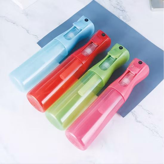 Cosmetic Fine Mist Sprayer Bottle 200ml 300ml Hair Alchohol Plastic Continuous Spray Bottle