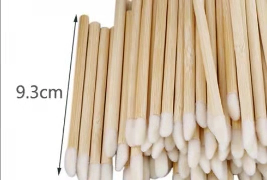 Basic Customization Disposable Makeup Lip Brush Mascara Brush Bamboo Wheat Straw Handle