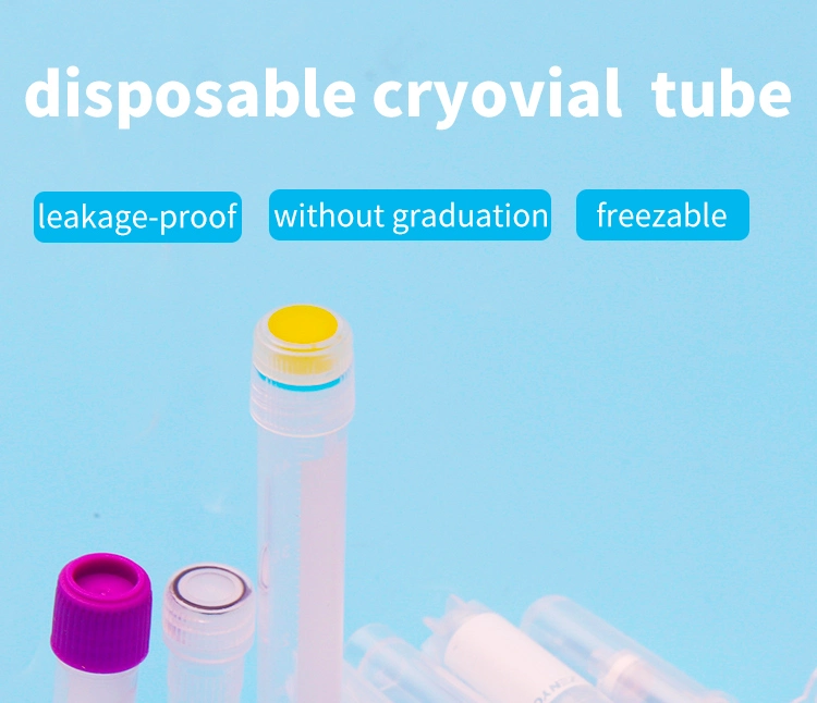 Disposable Plastic Freezing Cryovials Cryogenic Vials Cryo Tubes with Cap