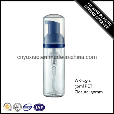 Empty Plastic Foam Pump Bottle 50ml Clear White