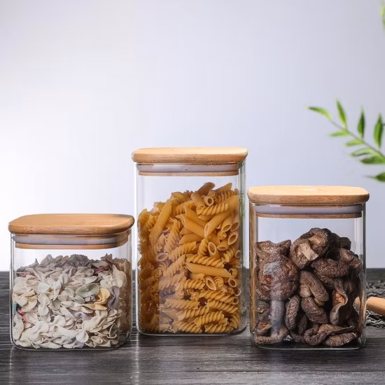 1200ml Big Capacity High Borosilicate Glass Jar Food Container Kitchenware Glassware Glass Storage Jar