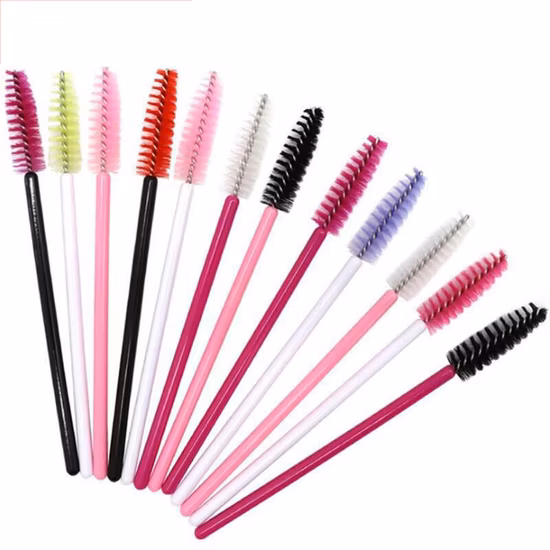 Disposable Colorful Bristle Black Mascara Wands Eyelashes